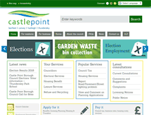 Tablet Screenshot of castlepoint.gov.uk