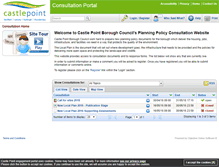 Tablet Screenshot of consult.castlepoint.gov.uk
